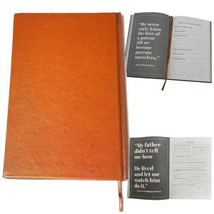 lot 2027 image: Dads Guided Life Story Journal with Prompts   Leather Hardcover Keepsake