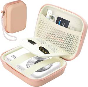 lot 2040 image: NOBITIGHT Compact Camera Case for Small Cameras, Pink EVA Case with Pocket