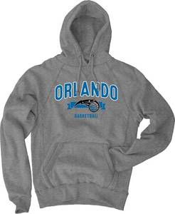 lot 2094 image: Blue 84 NBA Officially Licensed Hooded Sweatshirt Sanded Fleece Gray Large