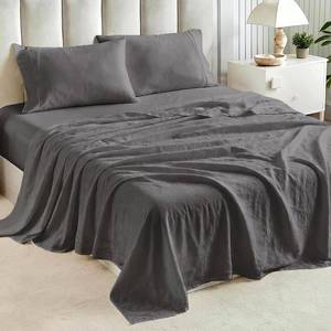 lot 20023 image: Tokokimo Queen Sheet Set - 4-Piece, Microfiber, 16 Deep Pocket, white