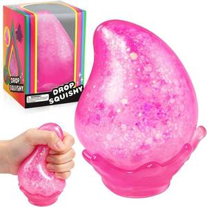 lot 20071 image: Water Drop Squeeze Squishies Stress Ball - Slow Rise Fidget Toy for Anxiety