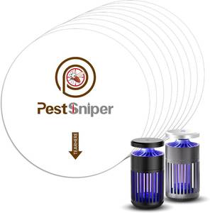 lot 20079 image: PEST Sniper Indoor Fruit Fly Trap Glue Pad Refills (20 Pack) - Sticky Traps
