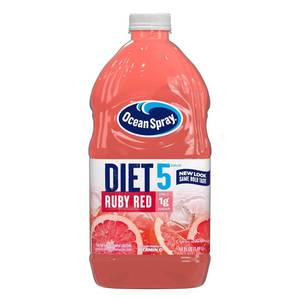lot 20087 image: Ocean Spray Diet Ruby Red Juice, 64 Ounce Bottle