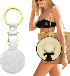 lot 20124 image: Hat Clip for Travel, 360  Swing, Hands-Free Hat Hooks, White 3pack