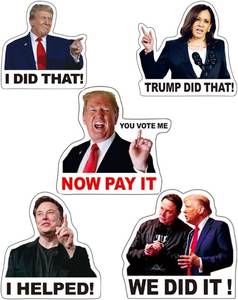 lot 20157 image: 200PCS Truomp I Did That Stickers - 2 Waterproof, Anti-MAGA, Orange
