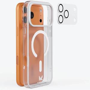 lot 20185 image: iPhone 17 Pro Max Case with Camera Lens Protector, MagSafe, Clear
