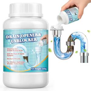 lot 20278 image: Powerful Pipeline Dredging Agent 260ml Drain Cleaner for Shower, Sink, Toilet