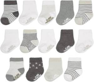 lot 20356 image: Fruit of the Loom Baby & Toddler Grow & Fit Flex Zones Cotton Socks 0-6 months