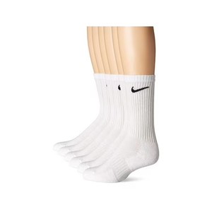 lot 20357 image: Nike Everyday Cushion Crew Socks, Unisex, WhiteBlack, Size Large