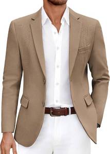 lot 20358 image: COOFANDY Mens Blazer Slim Fit Lightweight Sport Coat Two-Button Jacket small