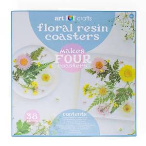 lot 20368 image: Art 101  Crafts Floral Resin Coasters Kit