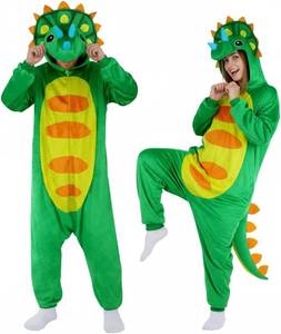 lot 20423 image: ROC PARTY 3D Hooded Animal Onesie Costume for Adults - Unisex Pajama small