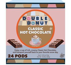 lot 20434 image: Double Donut Coffee & Hot Chocolate Pods for Keurig K-Cups, 24-Count