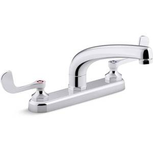 lot 19017 image: Kohler Triton Bowe Kitchen Faucet 1.5 GPM Chrome K-810T20-5AFA  Retail $175.70