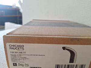 lot 19022 image: Chicago Faucets HyTronic Traditional DC Faucet Chrome