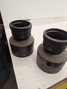 lot 19171 image: Cast Iron Reducer Coupling Fittings (Qty 2)