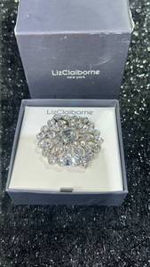 lot 77 image: Liz Claiborne New York Crystal Cluster Ring