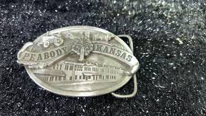 lot 91 image: Peabody Kansas Belt Buckle 1984 Limited Edition 389 of 500