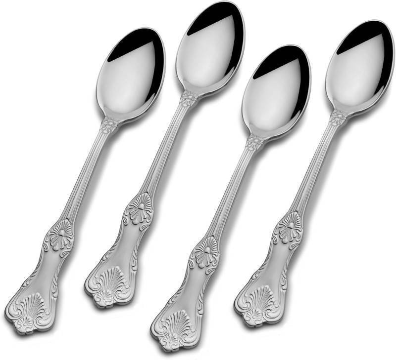 lot 65840 image: Wallace 5092630 Hotel 1810 Stainless Steel Demitasse Spoon, Set of 4