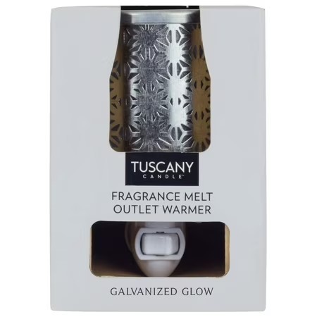 lot 65897 image: Tuscany Candle Plug-In Wax Warmer, Galvanized Metal  CVS