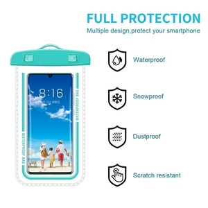 lot 53711 image: NEW  Waterproof Phone bag android or iphone float fishing trip. Dry pouch for phone. BLUE