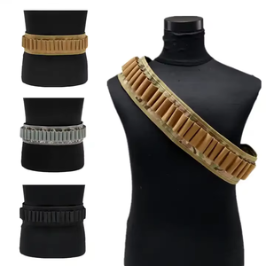 lot 53713 image: NEW Tactical 12 or 20 Gauge Shotgun Shell Bandolier Shell Ammo Pouch Holder 30 Round CP CAMO