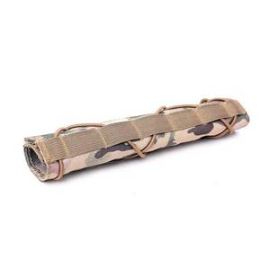 lot 56708 image: NEW Muzzle Cover Tactical Molle Hunting Suppressor Silencer Cover Shooting CP CAMO