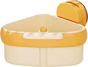 lot 57709 image: NEW Kitchen Sink Corner Suction Storage and Drainer Basket YELLOW