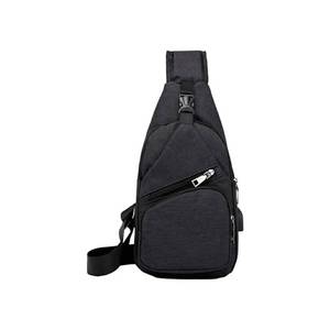 lot 57712 image: NEW Crossbody bag Sling Chest Bag Shoulder Pack With USB Charging Port for phone BLACK