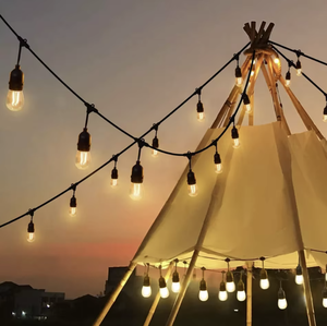 lot 59809 image: NEW 33ft String Lights S14 LED Shatterproof IP65 Outdoor Garden Patio Waterproof