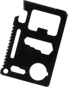 lot 59812 image: NEW 11 in 1 EDC Credit Card Multi Tool Stainless Steel Pocket Survival Knife BLACK