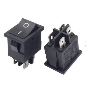 lot 59825 image: NEW 2 Pcs KCD1-4-201 DPST Rocker Switch 4 Pin ON-OFF AC 250V 6A 125V 10A