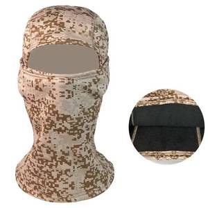 lot 59829 image: NEW Balaclava Tactical Hunting Mask Hood Warm Fleece Lined Waterproof Ski Mask TAN CAMO