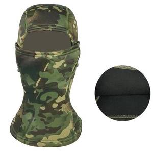 lot 59830 image: NEW Balaclava Tactical Hunting Mask Hood Warm Fleece Lined Waterproof Ski Mask GREEN CAMO