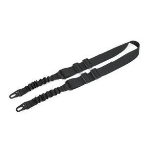 lot 59831 image: NEW Rifle Sling Tactical 2 Point Elastic Gun Sling Quick-Adjust With Metal Buckle BLACK