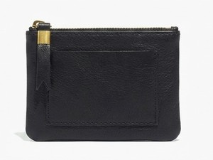 lot 65921 image: NEW Black Madewell Leather Coin Pouch Wallet Black MB040 BK5229 (RETAIL $30.00)