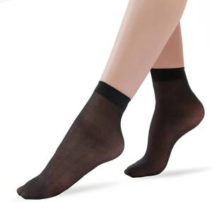 lot 65939 image: MED WAKUNA 11 Pairs Womens Ankle High Sheer Socks -20D Nylon Reinfored Toe Pantyhose Socks for Women