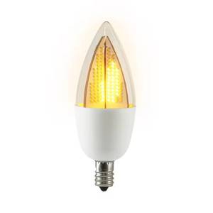 lot 67489 image: 6-Watt Equivalent CA9.5 Flickering Flame LED Light Bulb (1-Bulb)