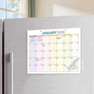 lot 67535 image: 2026 Magnetic Calendar for Refrigerator,8x10with Soft Magnetic Strips
