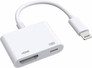 lot 67566 image: Lightning to HDMI Adapter, Apple MFi Certified iPhone iPad to HDMI Adapter, 1080P Lightning to Digital AV Sync Screen Connector Cable for iPhone 14 13 12 11 XS XR X 8 7 iPad to TV Projector Monitor