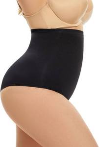 lot 67574 image: MOVWIN Thong Shapewear for Women Tummy Control Thong High Waist Seamless Body Shaper Panties BLACK MED
