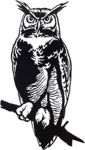 lot 67575 image: Hemoton Eagle Metal Art Animal Silhouette Garden Stakes Black Owl Garden Stakes Outdoor Decorative Stake Metal Animal Shape Decoration for Yard Lawn Garden Outdoor Decoration Metal Wall