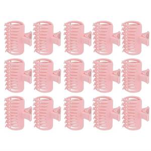 lot 67596 image: 15PCS Hot Roller Clips, Curler Claw Clips for Girls Women, Hair Section Fixing Clamps, Holding Hairdressing Tool for Long and Medium Hair (Pink)  Section Claw Holding Hairdressing Tool, Hair Rollers