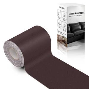 lot 67623 image: OcePor Self Adhesive Leather Repair Patch, 4 x 60 inch Leather Repair Tape, Leather Patches for Furniture, Vinyl Repair Kit for Couches, Boat Seats, Furniture, Cars(Dark Brown)