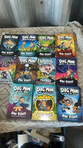 lot 16 image: Dog Man Book Series by Dav Pilkey 11 Titles Collection Lot