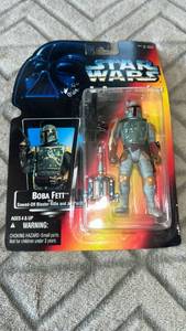lot 47 image: Kenner Star Wars Power of the Force Boba Fett Action Figure with Sawed-Off Blaster Rifle and Jet Pack 1995