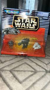 lot 59 image: Micro Machines Star Wars IV 3-Pack Imperial Probe AT-AT Snowspeeder