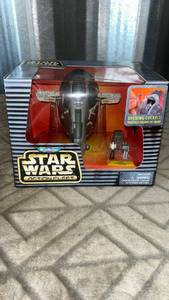 lot 62 image: Micro Machines Star Wars Action Fleet Slave I with Figures