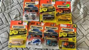 lot 85 image: Matchbox 8-Piece Lot Mixed Models Die-Cast Vehicles