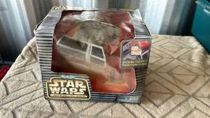 lot 97 image: 1996 Micro Machines Star Wars Action Fleet Opening Cockpit Vehicle with Display Stand